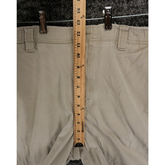 LL Bean Shorts Mens 38 (Tag 36) Beige Natural Fit Stretch Canvas Casual Outdoor - Picture 7 of 12